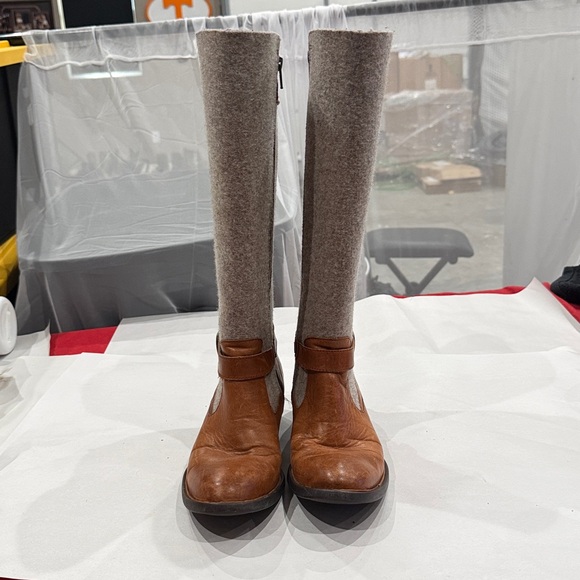 Born Brown and Gray knee high boots - Picture 2 of 5